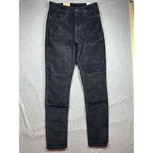 Levi's‎ 721 High Rise Skinny Pants Women's W28 x L30 Black Corduroy NWT